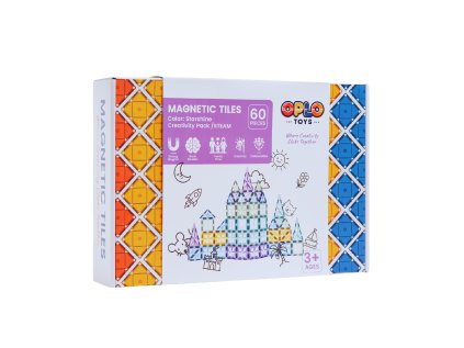 60 mágneses építőkocka készlet oplo toys starshine frozen 60 db
