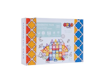 66 mágneses építőkocka oplo toys starshine 100 db