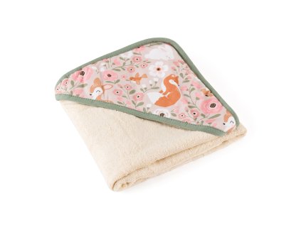 1461719 petite mars osuska bambusova s kapucnou loulou rosy wilderness 100 x 100 cm