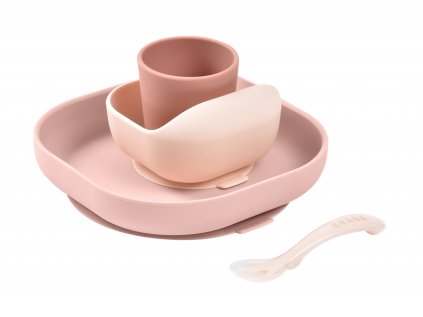 Beaba Szilikon étkészlet 4 részes (Cotton Candy változat)