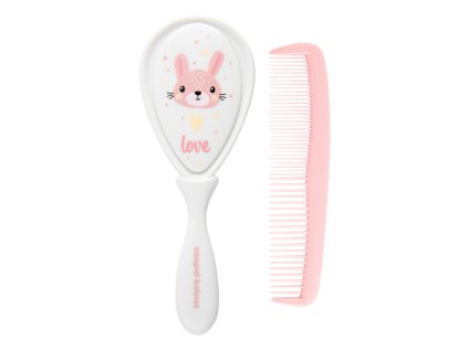 canpol babies detska kefa a hreben cute animals ruzova