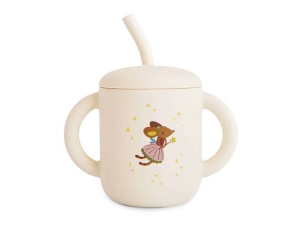 Silicone Training Cup and Straw Fairy Mice p