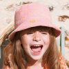 KiETLA kétoldalas UV-védő kalap 44-48 cm (Pink Stripe változat)