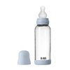 BIBS antikolikos üvegpalack szilikon cumival 240ml (Baby Blue változat)