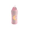 KikkaBoo Szilikon szívószálas pohár 220ml 8hó+ Moony me (Mint változat)