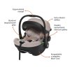 ZOPA XM Plus i-Size autósülés csomag (bézs színű, Ivory Beige változat)