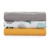 PETITE&MARS Bambusz muszlin pelenka szett 3 db Moussy, 68 x 68 cm (Variant Grey Planes)