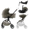 BRITAX RÖMER Rio babakocsi szett + mózeskosár + Baby-Safe PRO autósülés + Vario Base 5Z bázistalp (Carbon Black Style változat, fekete szín)