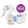 1417073 philips avent odsavacka materskeho mlieka manualna via 180 ml 5 ks