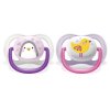 Philips AVENT Ultra Air cumi, állatfigurás, 0-6 hónapos, lány, 2 db (Girl változat)