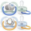 Philips AVENT Ultra Air cumi, állatfigurás, 0-6 hónapos, lány, 2 db (Girl változat)