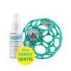 1445669 oball hracka oball rattle 10 cm 0m dark turquoise 50 ml aquaint