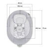 1448084 5 kinderkraft lehatko pohupujuce s melodiou 2v1 luli grey do 9 kg