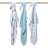 BABYONO Bambusz pelenkák 3 db 70x70 cm (Variant Blue)