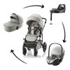 BRITAX RÖMER Smile 5Z babakocsi szett + mózeskosár + Baby-Safe PRO autósülés + Vario Base 5Z bázistalp (Carbon Black Style változat, Fekete szín)