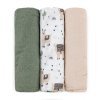 1455269 petite mars sada plienok bambusova muselinova 3ks moussy llama vibes 68 x 68 cm