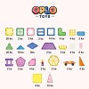 57 mágneses építőkocka oplo toys rainbow 150 db