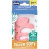 1528880 3 chicco hryzacka silikonova super soft chameleon ruzovy 2m