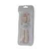 Dinnerware Fork and Spoon Set Ivory Packaging p