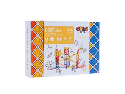 51 magneticka stavebnica oplo toys gulockova draha macaron 108 ks
