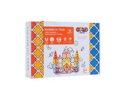 63 magneticka stavebnica oplo toys starshine 70 ks