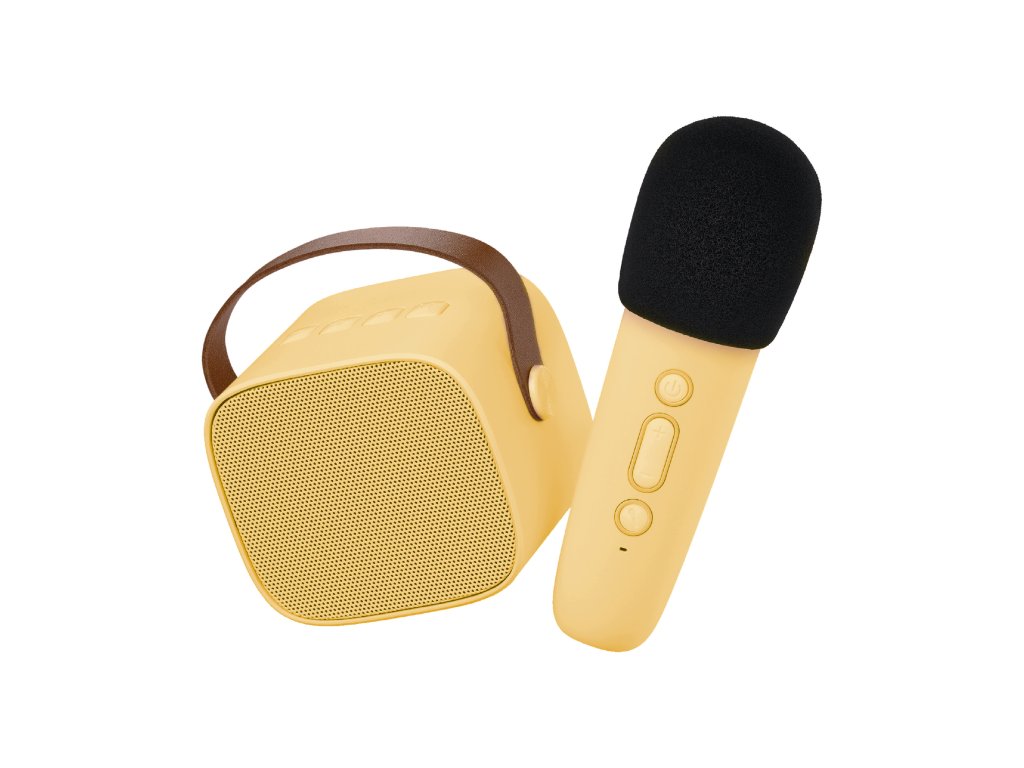 lalar speakblmich yellow bluetooth karaoke set mikrofon a reproduktor zlty