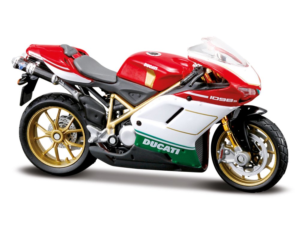 Maisto - Motocykel, Ducati 1098 S Tricolore, 1:18