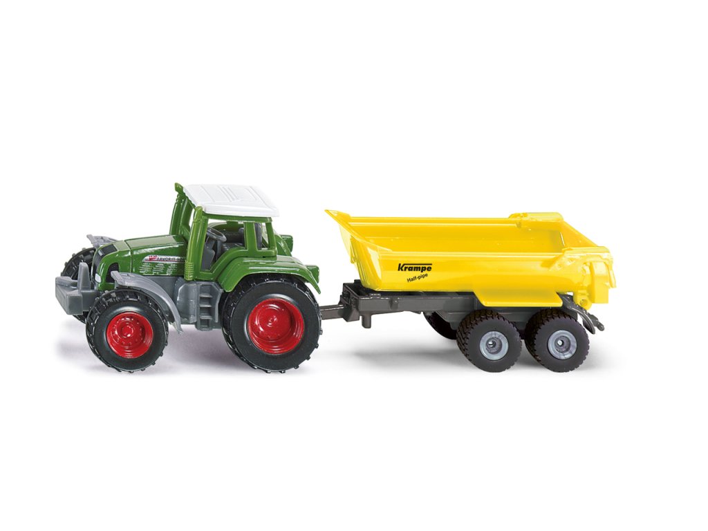 SIKU Blister - traktor Fendt s prívesom Krampe
