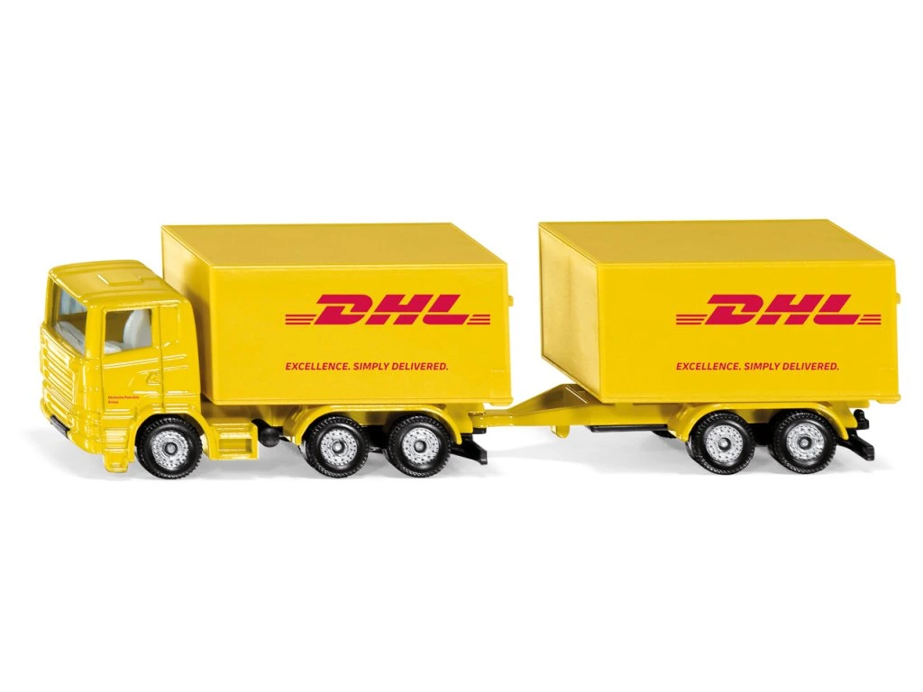 SIKU Blister - DHL kamión s prívesom