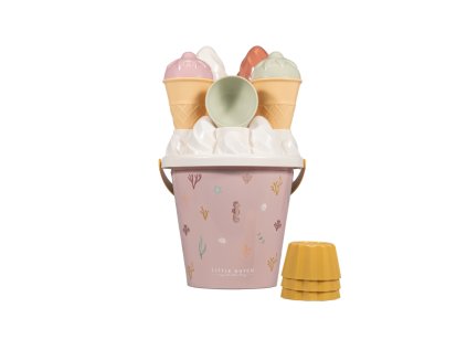 Little Dutch Sada na piesok vedierko so zmrzlinou (Variant Pink)