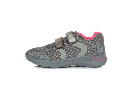 DD step Topánky pre dievča Glitter Dark Grey