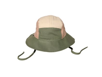 KiETLA klobúčik s UV ochranou 1-2 roky (Variant Green / Natural / Pink)