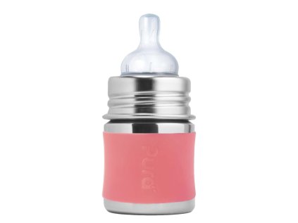 Pura nerezová dojčenská fľaša 150ml (Variant Rose)