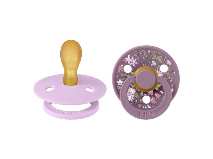 BIBS x LIBERTY Colour symetrické cumlíky z prírodného kaučuku 2ks - veľkosť 2 (Variant Violet Sky / Mauve)
