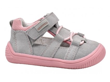 Protetika - Dievčenské barefoot sandálky KENDY GREY (Barefoot áno, Veľkosť topánok 35)