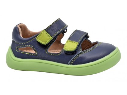 Protetika - Chlapčenské barefoot sandálky TERY NAVY (Barefoot áno, Veľkosť topánok 35)