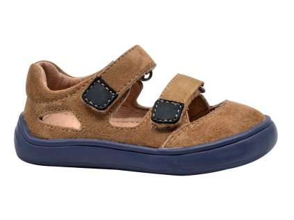 Protetika - Chlapčenské barefoot sandálky TERY BROWN (Barefoot áno, Veľkosť topánok 35)