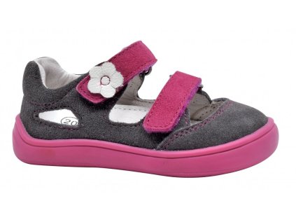Protetika - Dievčenské barefoot sandálky TERY FUXIA (Barefoot áno, Veľkosť topánok 31)