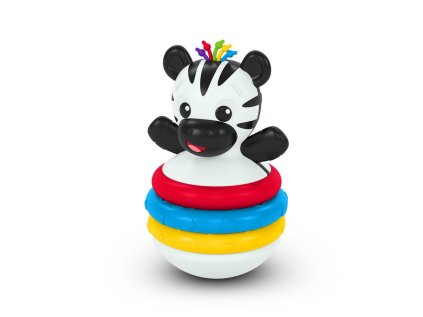 BABY EINSTEIN Hryzačka stohovacia zebra Stack & Wobble Zen™ 3m+