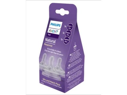 Philips AVENT Cumlík Natural Response mix 1m+,3m+,6m+, 3 ks