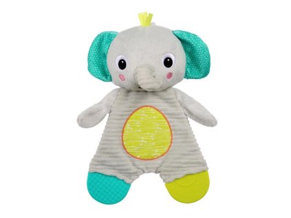 BRIGHT STARTS Hračka - hryzačka Snuggle&Teethe slon 0m+