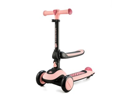 KINDERKRAFT Odrážadlo a kolobežka 2v1 Halley (Farba Rose pink)