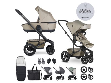 EASYWALKER Set XXL kočík kombinovaný Harvey5 Air Premium s príslušenstvom (Farba Béžová, Variant Pearl Taupe)