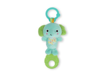 BRIGHT STARTS Hračka s melódiou na C krúžku Tug Tunes™  0m+ (Variant Elephant)