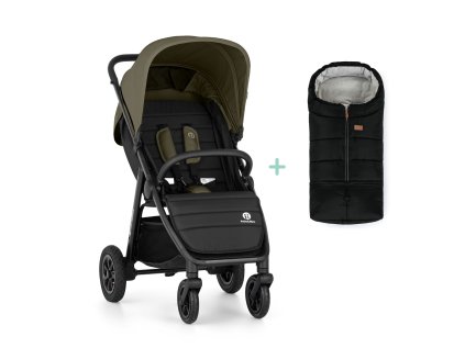 PETITE&MARS Kočík športový Airwalk2 Mature Olive + PETITE&MARS fusak Jibot ZADARMO (Farba Čierna, Variant Perfect Black)