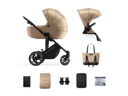 KINDERKRAFT Kočík kombinovaný 2v1 Prime 2 (Variant beige)
