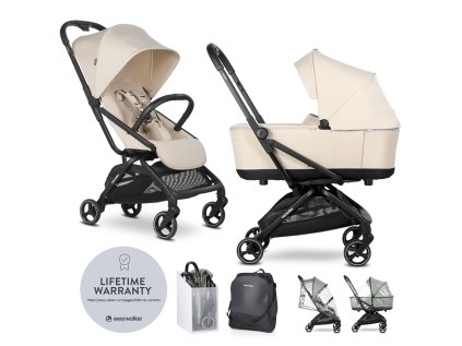 EASYWALKER Kočík kombinovaný Rockey S (Farba Hnedá, Variant Bright Taupe)