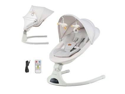 KINDERKRAFT SELECT Lehátko pohupujúce 2v1 Tulsy do 9kg (Variant Beige)