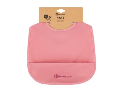 PETITE&MARS Podbradník PU Nate Dusty Rose 6m+