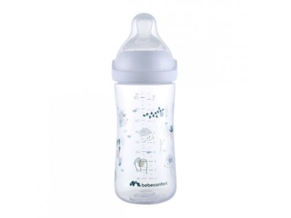 Bebeconfort Dojčenská fľaša Emotion Physio 270ml 0-12m + White